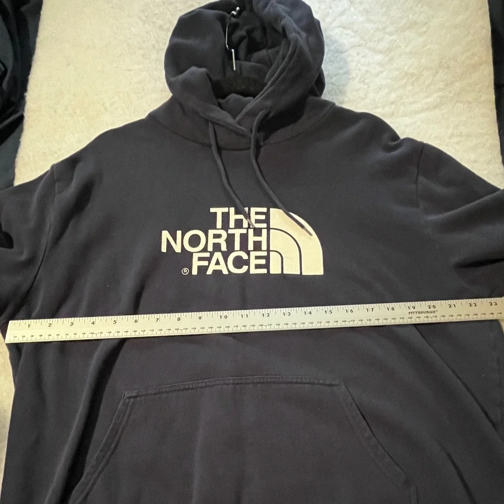 The North Face Navy Blue Hoodie Mens XLG Pullover Hooded Sweatshirt